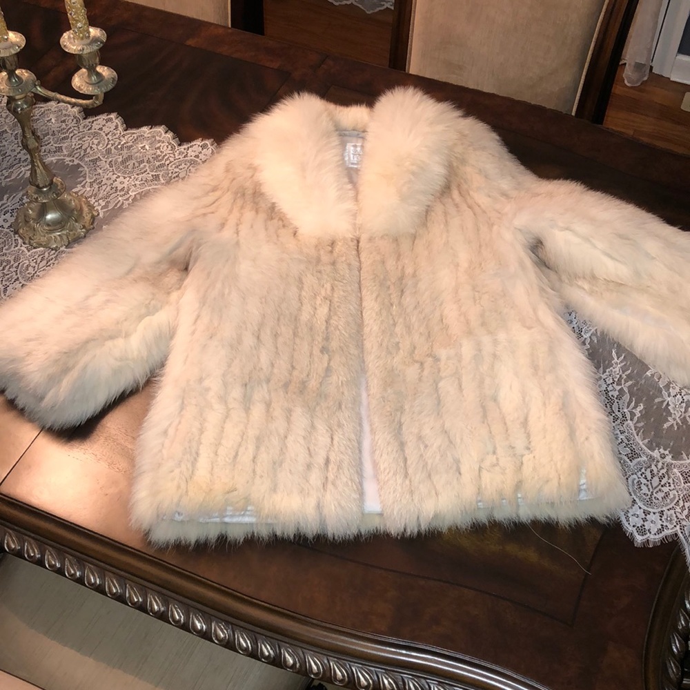Beautiful Blue Fox Fur Coat
